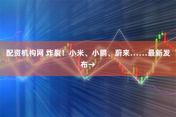 配资机构网 炸裂！小米、小鹏、蔚来……最新发布→