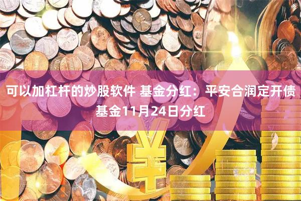 可以加杠杆的炒股软件 基金分红：平安合润定开债基金11月24日分红